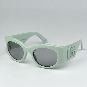 NEW Gucci GG1544S 003 Green Grey Unisex Oval Sunglasses GG 1544S